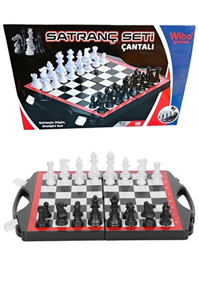 Wibo مجموعة شطرنج كبيرة الحجم مع حقيبة، مجموعة شطرنج من نوع المدرسة