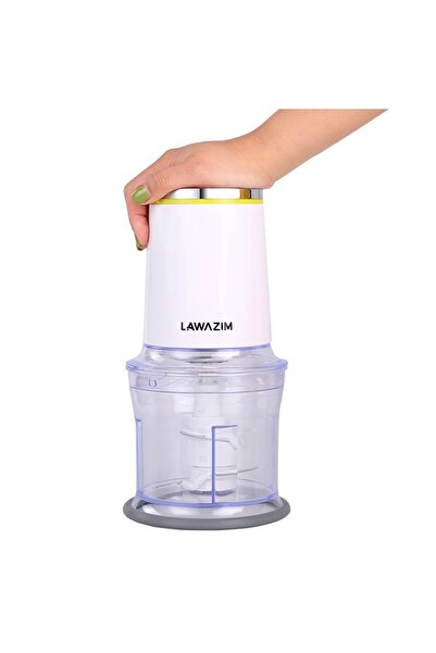 Lawazim Electric Chopper 500ml - 400W Dual-Blade Food Chopper for Vegetables & Meat