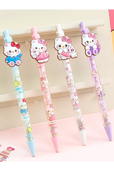 ÖZ OFİS HELLO KITTY 0.7 UÇLU KALEM 4'LÜ SET