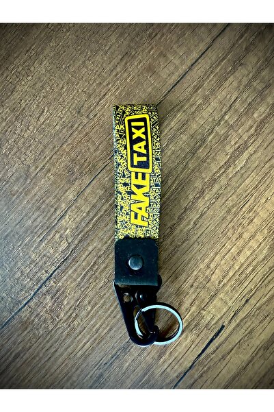 Duftpalm Fake Taxi Designed Fabric Automobile Motorcycle Keychain