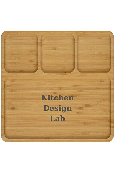 Kitchen Design Lab Bambu Sunum Ve Kahvaltı Tabağı, Steak Sunum Tabağı Büyük B...