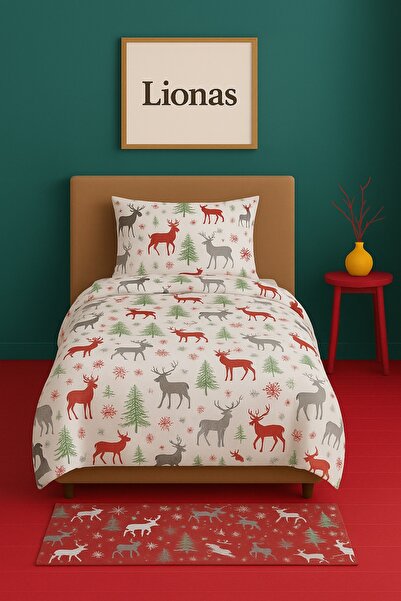 StellaFlavo Single Patterned Duvet Cover + 1 Pillowcase with Cover