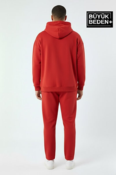 Superlife Ανδρικό φούτερ με κουκούλα μεγάλου μεγέθους SPR24BSW57