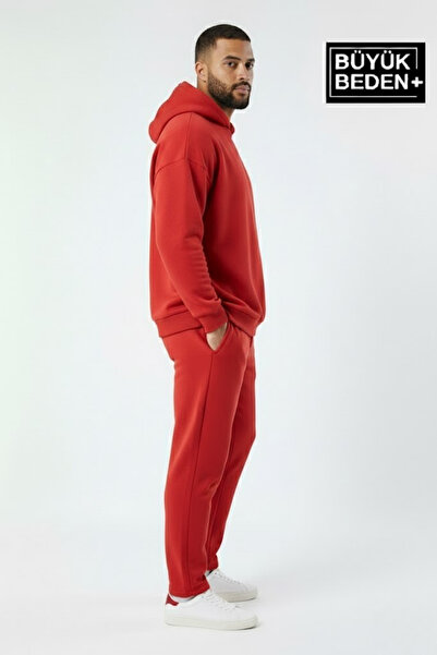 Superlife Ανδρικό φούτερ με κουκούλα μεγάλου μεγέθους SPR24BSW57