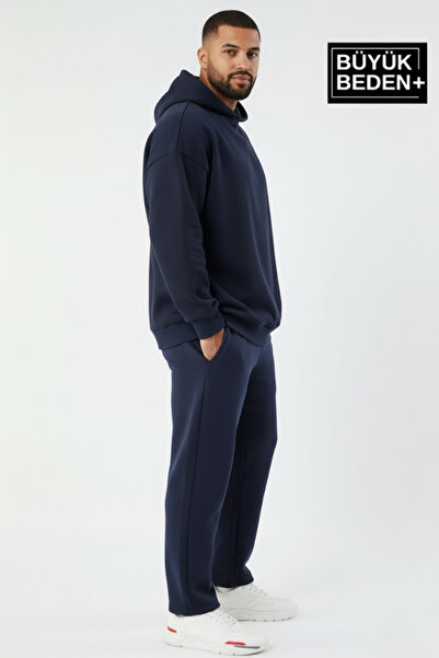 Superlife Men's Large Size Hooded Slim Sweatshirt Spr24Bsw57