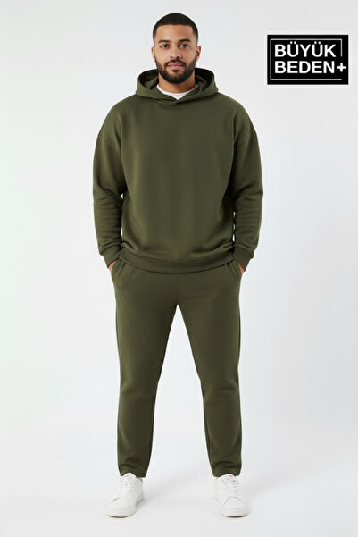 Superlife Men's Large Size Hooded Slim Sweatshirt Spr24Bsw57