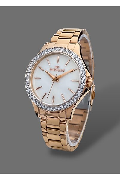 Belmond Original 2 Years Warranty 3 Atm Waterproof Rose Gold Color Steel Band Women Wristwatch