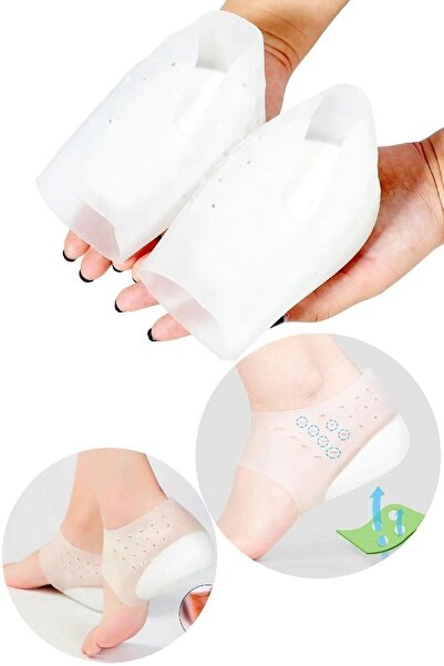 Bunyon Silikon Çorap Taban Gizli Topuk Yükseltici Boy Uzatma Kadın Erkek