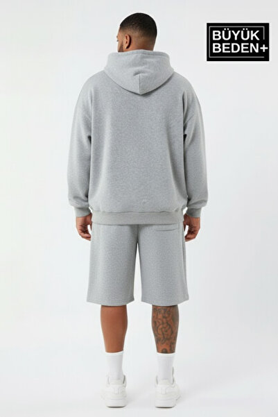 Superlife Чоловічий великий розмір тонкий світшот з капюшоном SPR24BSW57