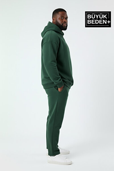 Superlife Ανδρικό φούτερ με κουκούλα μεγάλου μεγέθους SPR24BSW57