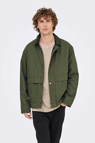 Only & Sons Ανδρικό πράσινο μπουφάν Kosmo (22034856-ON)