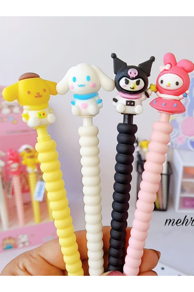 ÖZ OFİS Kuromi My Melody Cinnamoroll Pompompurin Sanrio 4'lü 0.7 Uçlu Kalem Seti