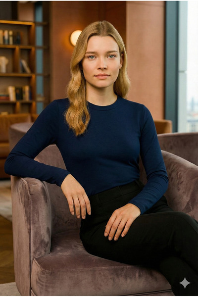 navesta Γυναικείο κορμάκι με λαιμόκοψη Fisherman 100% ΒΙΣΚΟΝ