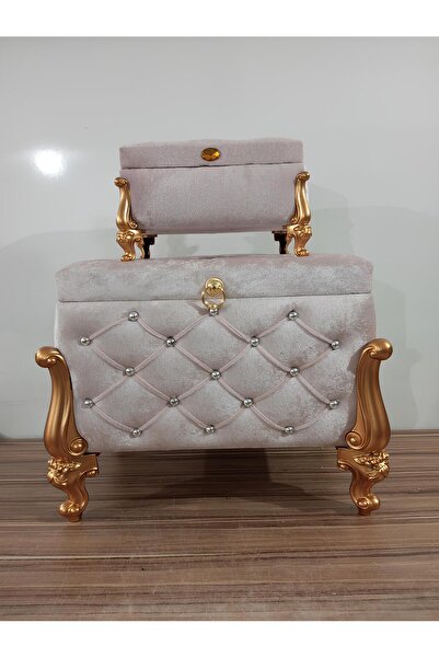 Hasret Çeyiz Sandık Gelin Damat Söz Nişan Bohça Çeyiz Sandığı 2li 0605