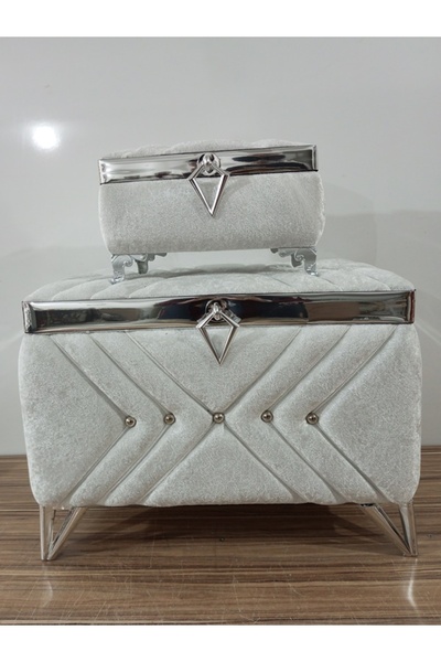 Hasret Çeyiz Çeyiz Sandığı Damat Nişan Bohça Gelin Sandık 2li 0323