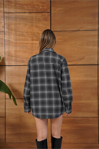 Bak'ap Premium Trend Καρό Καφέ Χειμερινό Πουκάμισο