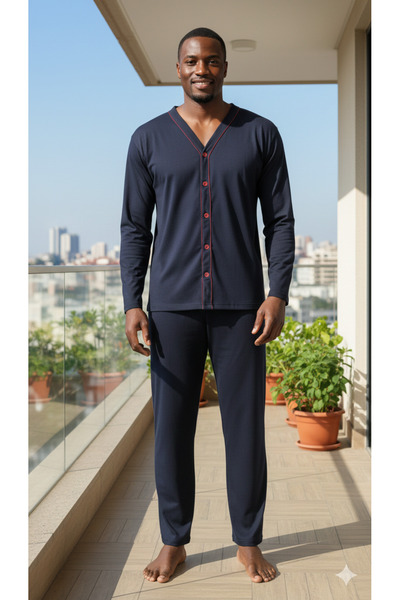 Sude HOMEWEAR Set de pijamale cu mânecă lungă pentru bărbați