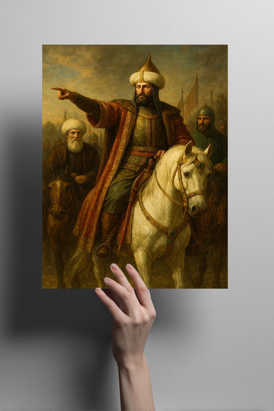 Genel Markalar Fatih Sultan Mehmet Metal Poster – Osmanlı Dekoratif Duvar Tab...