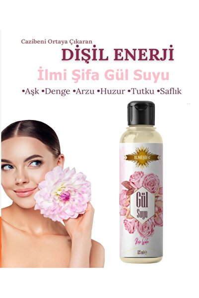 İLMİ ŞİFA Gül Suyu % 100 Doğal Gül Suyu 125 ML