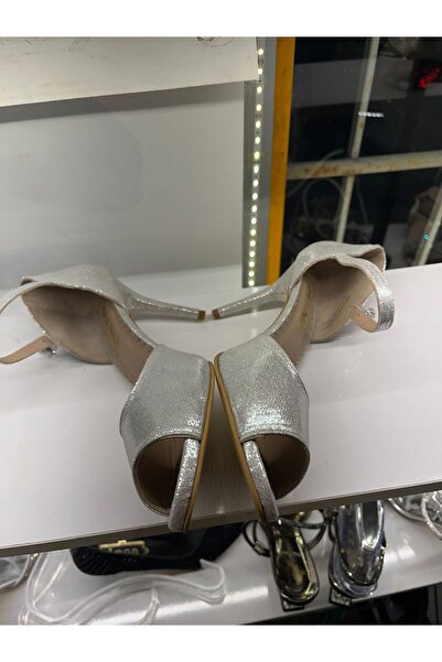 bitangosu Silver Metallic Closed Heel Model 8.5 cm 13 Pont Jurdan Sole Tango, Dance and Evening Dress Shoes