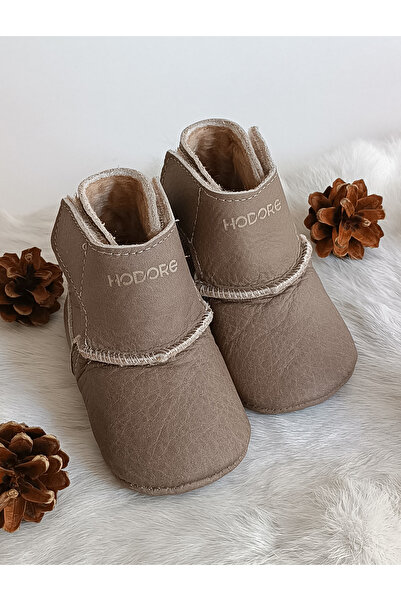 Hodore Lucca Mink Fur Lined Genuine Leather Baby Boots
