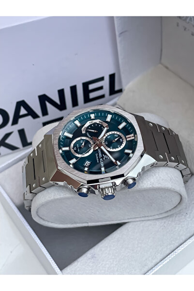 Daniel Klein Men's Luxury Steel Wristwatch - Active with All Functions, Bracelet Gift