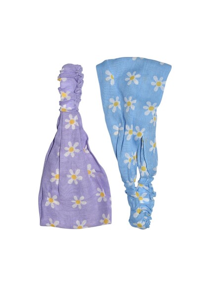 artıbir bodrum Bandană cu parașuta cu model de margarete - elastică