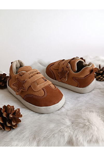 Hodore Starex Genuine Leather İlkadım Children's Sports Shoes Tan