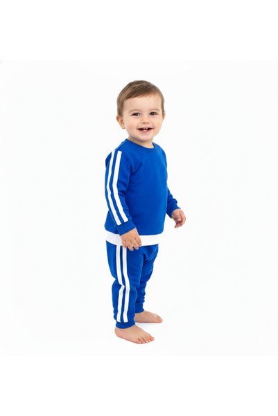 Masal Dünyası Bursa Side Striped Unisex Bottom - Top Set 0-24 5 Colors