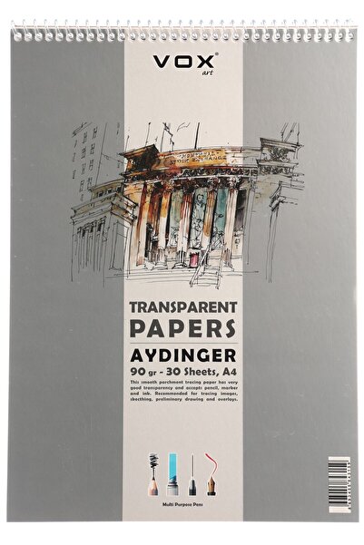 VOX 90 Gr Aydınger Eskiz Defteri A4 30 Yaprak