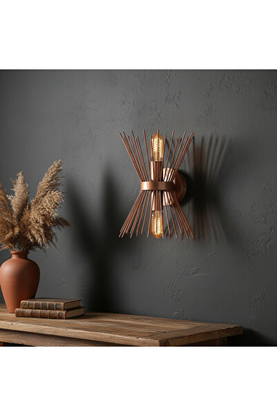 MOİRA Kirpi Çift Yönlü 2'Li Duvar Aplik Aydınlatma Bakır KIRPI-3093