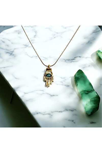 HOUSEKİ قلادة يدوية من الحجر الكريمة العتيق