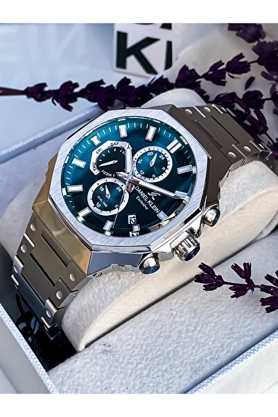 Daniel Klein Men's Luxury Steel Wristwatch - Active with All Functions, Bracelet Gift