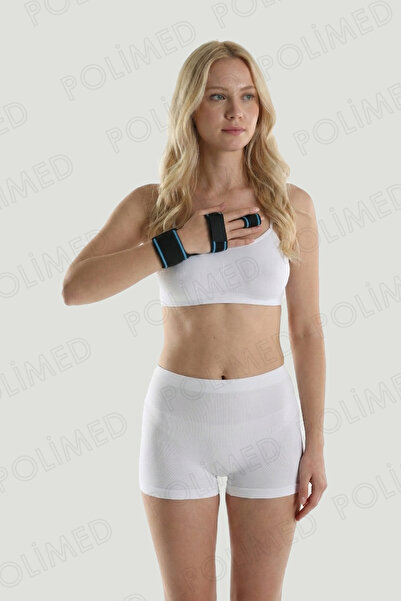POLİMED Professional Middle Finger Splint | Broken Finger and Tendonitis Stabilizer – Breathable Fabric