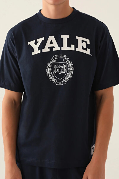 Yale Ανδρικό μπλουζάκι Navy Blue Book