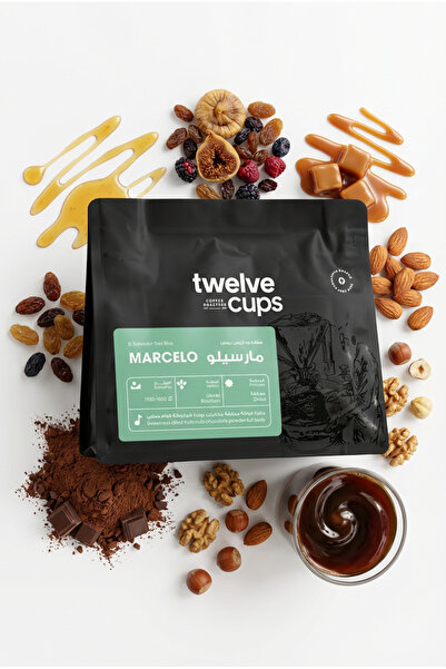 12Cups El Salvador Marcelo Coffee Beans Roasted 1kg- Whole Bean for Drip & Espresso Coffee