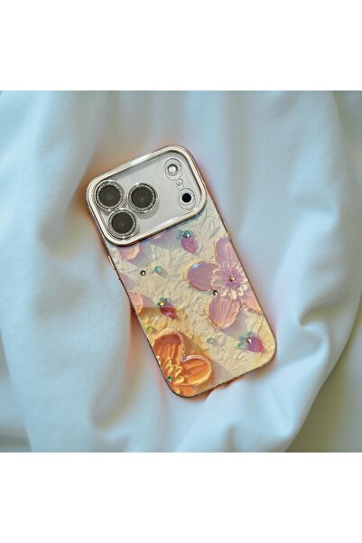 HYPERSOFT Iphone 17 Pro Max (6.9 inç) Uyumlu Desenli Hologramlı Simli Kamera ...