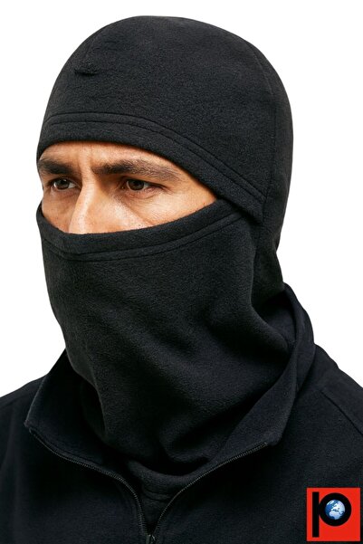 PAKER GİYİM Balaclava neagră termică de iarnă din lână