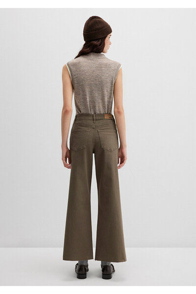 Mavi Paloma Khaki Gabardine Trousers 1010114-91195