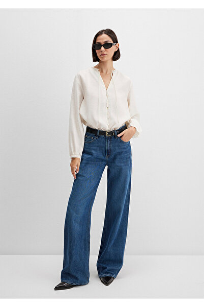 Mavi Ecru Tencel Tm Blended Shirt 1211421-80194