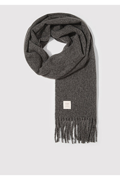 Mavi Tasseled Anthracite Scarf 198940-25817
