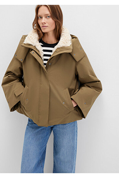 Mavi Faux Fur Detailed Hooded Khaki Parka Regular Fit / Regular Cut 1110759-71816