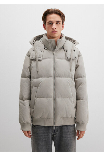 Mavi Hooded Gray Jacket Oversized / Wide Cut 0110553-86791