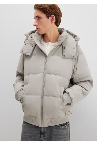 Mavi Hooded Gray Jacket Oversized / Wide Cut 0110553-86791