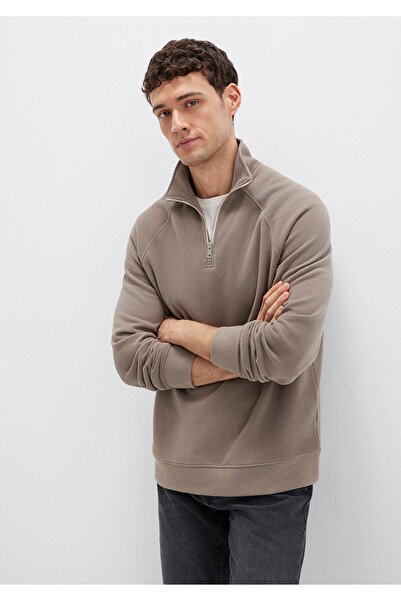 Mavi Semi-Zip Beige Sweatshirt 0S10483-70380