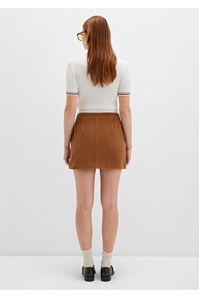 Mavi Brown Velvet Skirt 1310831-91393