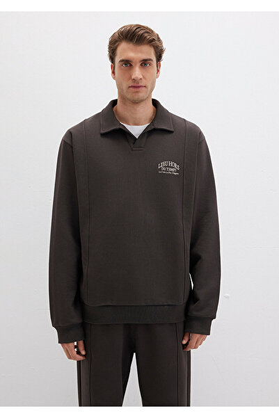 Mavi Polo Neck Brown Sweatshirt 0S10479-70219