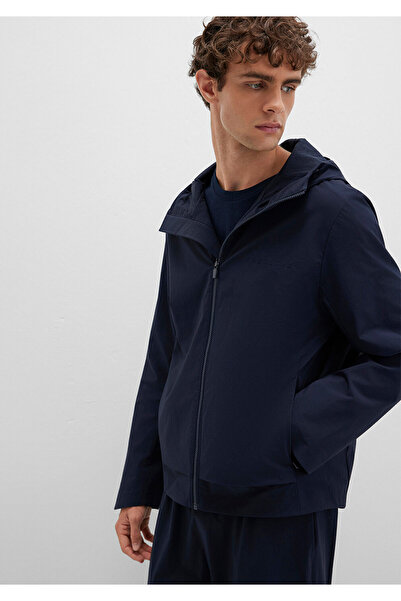 Mavi με κουκούλα Αθλητικό μπουφάν Navy Blue Regular Fit / Normal Cut 0110728-86623