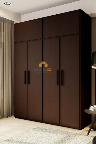 HOMECC İNTERİOR Adhesive Foil - Natural European Walnut - Furniture Wall Door - 120cm Width - Kw033