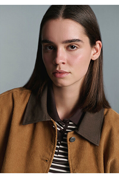 Mavi Brown Short Velvet Jacket Oversized / Wide Cut 1110842-70381